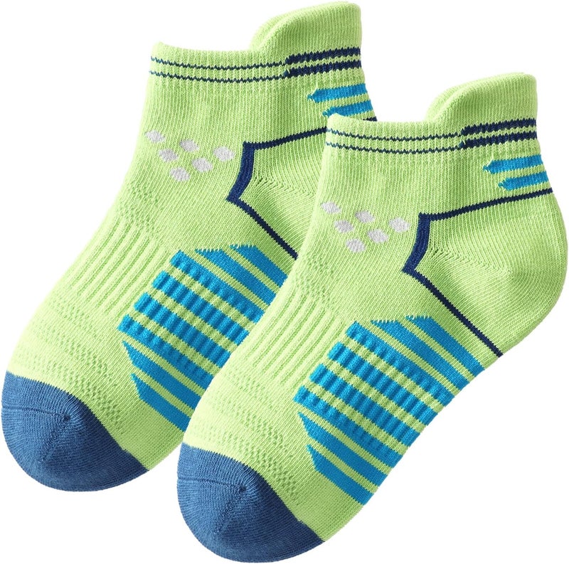 Zumou Kids Athletic Ankle Socks Low Cut Heel Tab for Youth Big Boys Hiking Socks - Image 4